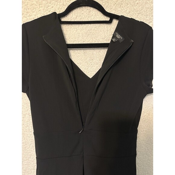 Talbots Women Short Sleeve Rayon Blend Sheath Dress Size 2 Petite Black - Picture 7 of 9